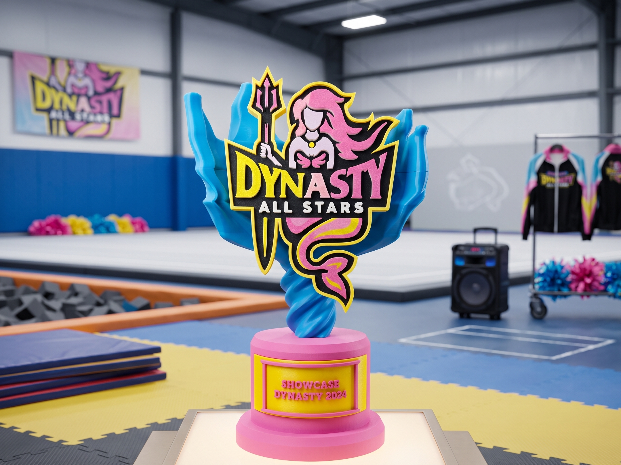 Trofeo deportivo personalizado en impresión 3D para Dynasty All Stars Concepción