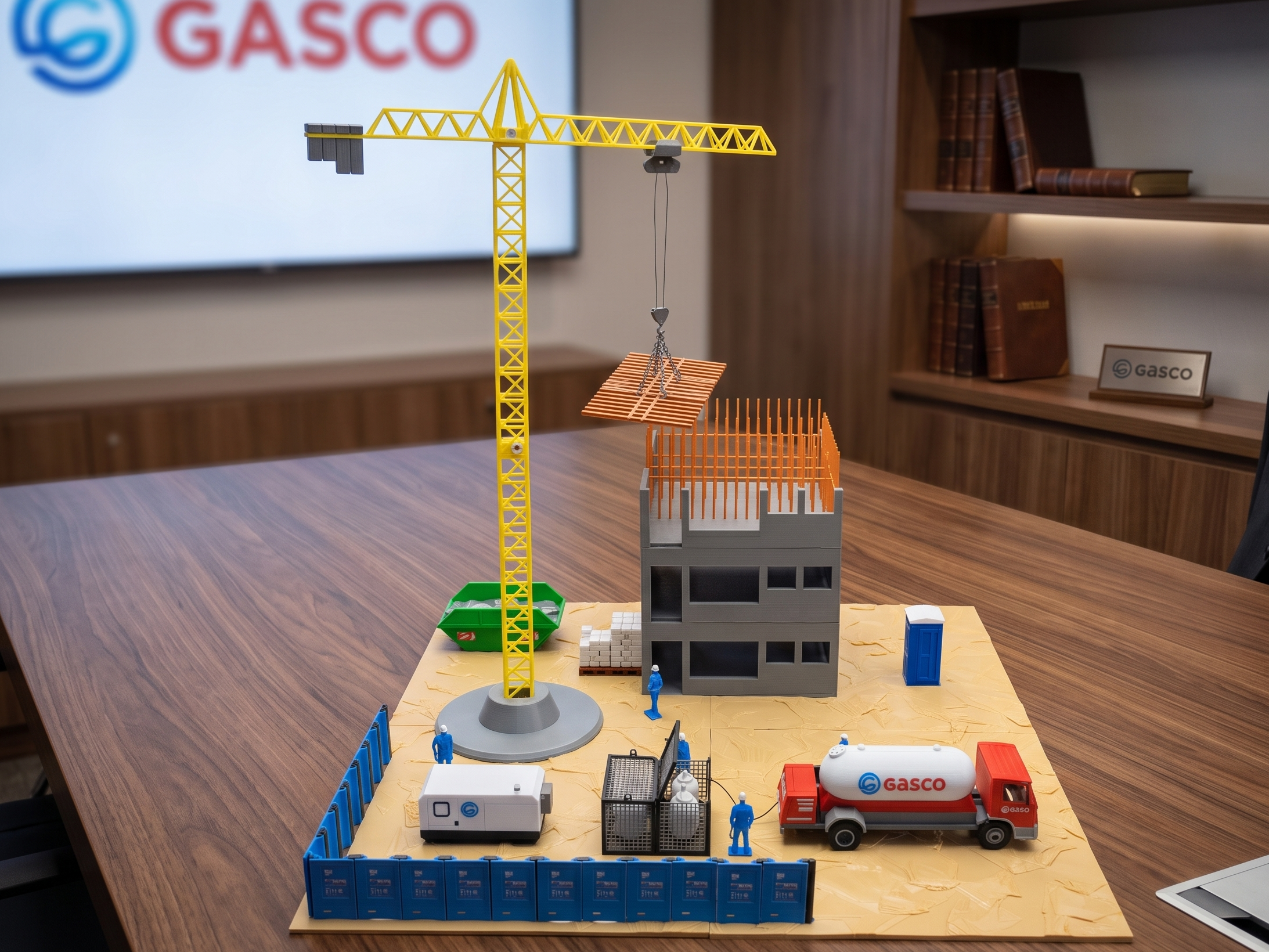 Diorama corporativo a escala impreso en 3D para GASCO Chile - SILICON 3D Concepción